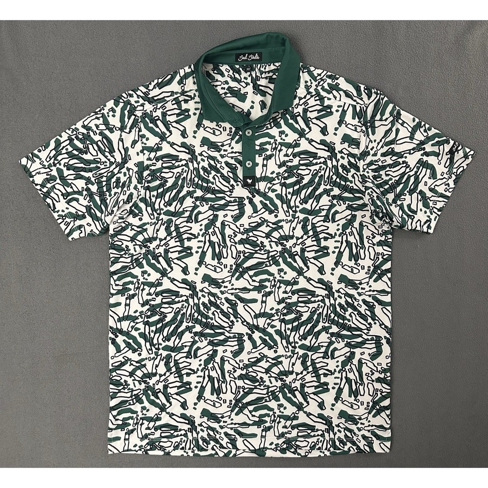 Bad Birdie Fly Over Polo Shirt Mens Large